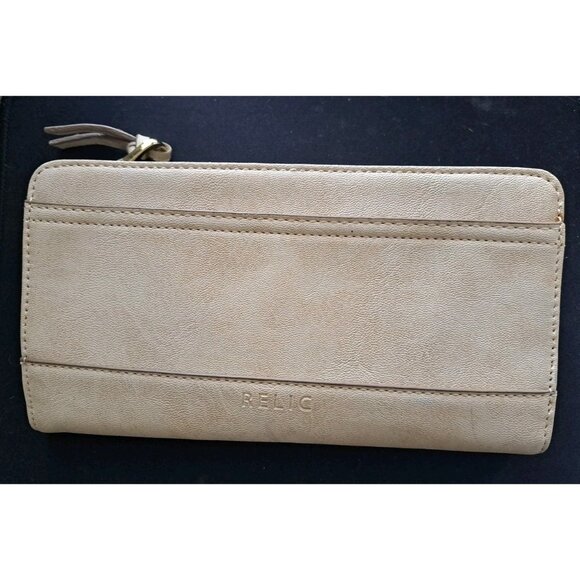 Relic Women's M Cream Clutch Wallet - Picture 1 of 10